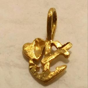 Small 14kt. Anchor Heart and Cross pendant